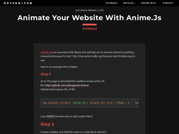 How to Animate Your Website With  - Oxy How To